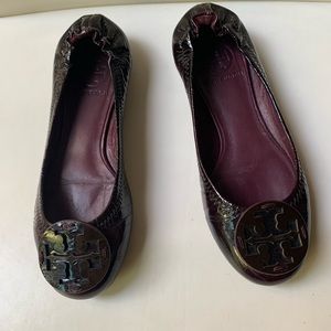 Tory Burch Reva Purple Patent Shoe